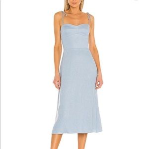 Powder Blue Midi Dress